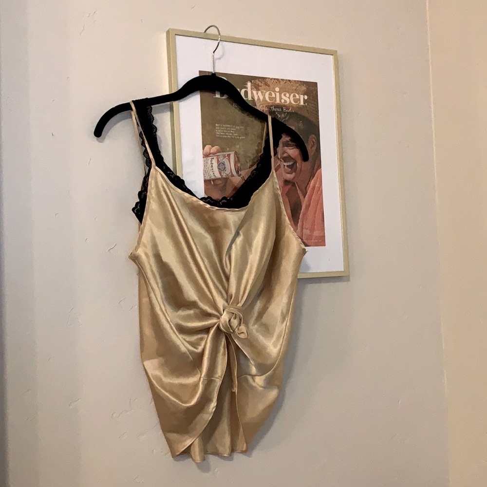 🌙Silky Strappy Tank Top🌙 - Picture 1 of 8
